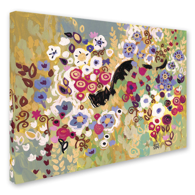 Bardot '004' Painting Print on Wrapped Canvas, 18" H x 24" W x 2" D