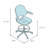 Modway Attainment Vinyl Drafting Chair - Drafting Stool With Flip-Up Arm-30609359