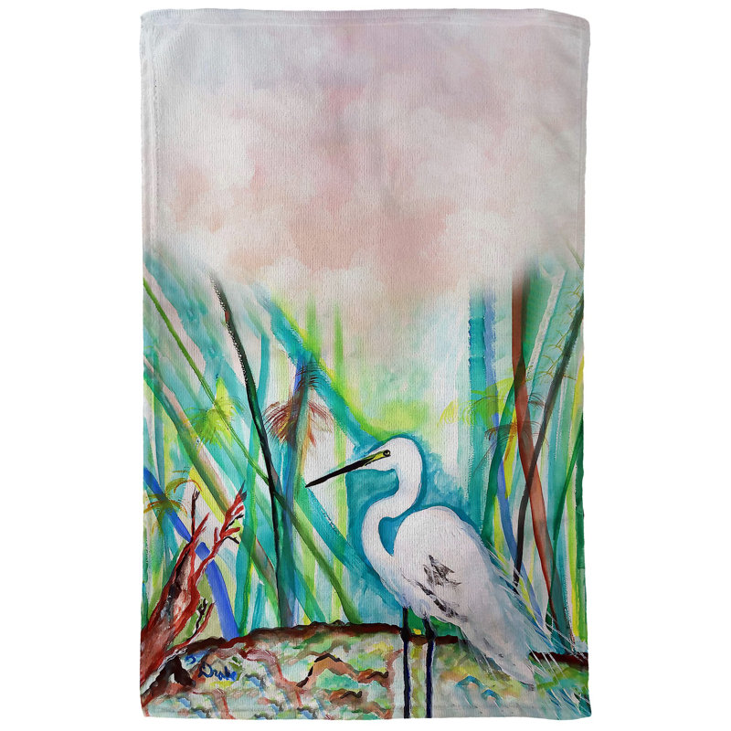 Torchon Egret in Marsh