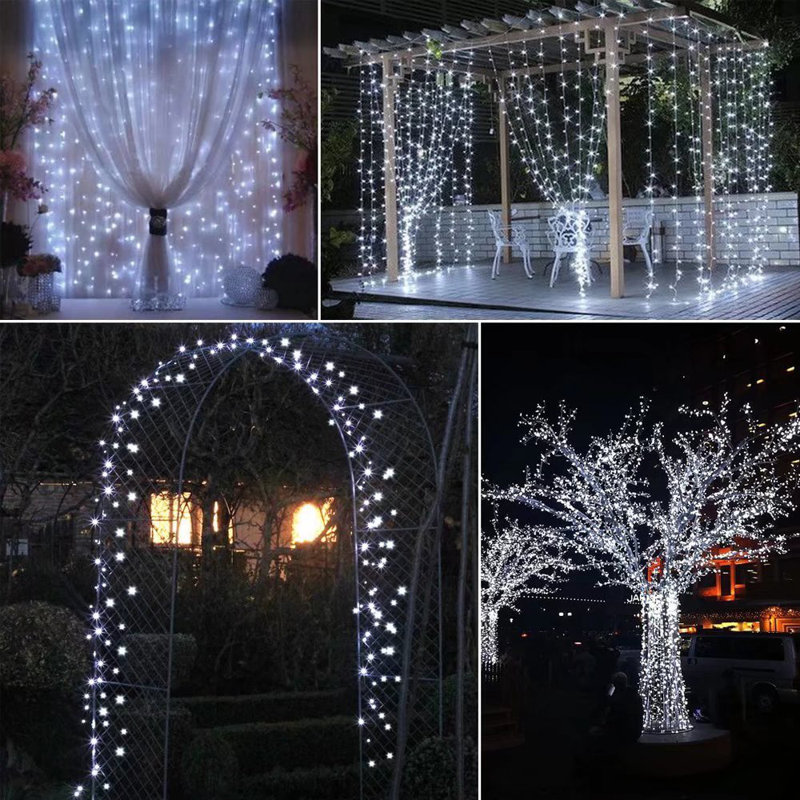 Alhowra 0.1' Outdoor LED Solar Powered 200 - Bulb Christmas Decorations Mini String Light