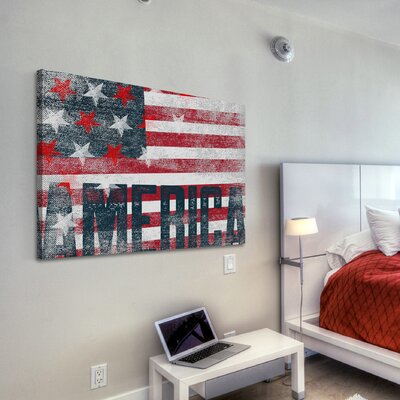 Stars Stripes' by Rick Martin Painting Print on Wrapped Canvas -  Marmont Hill, MH-RICMAR-15-C-36