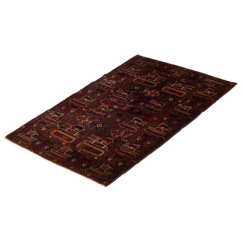 Tapis bleu marine foncé Rare War 3 pi 0 po x 4 pi 6 po