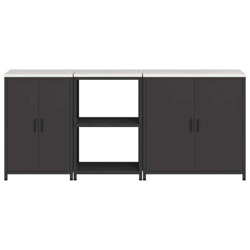 Kitchen Cabinet Set, Black