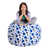 Toile - bulles bleues et blanches