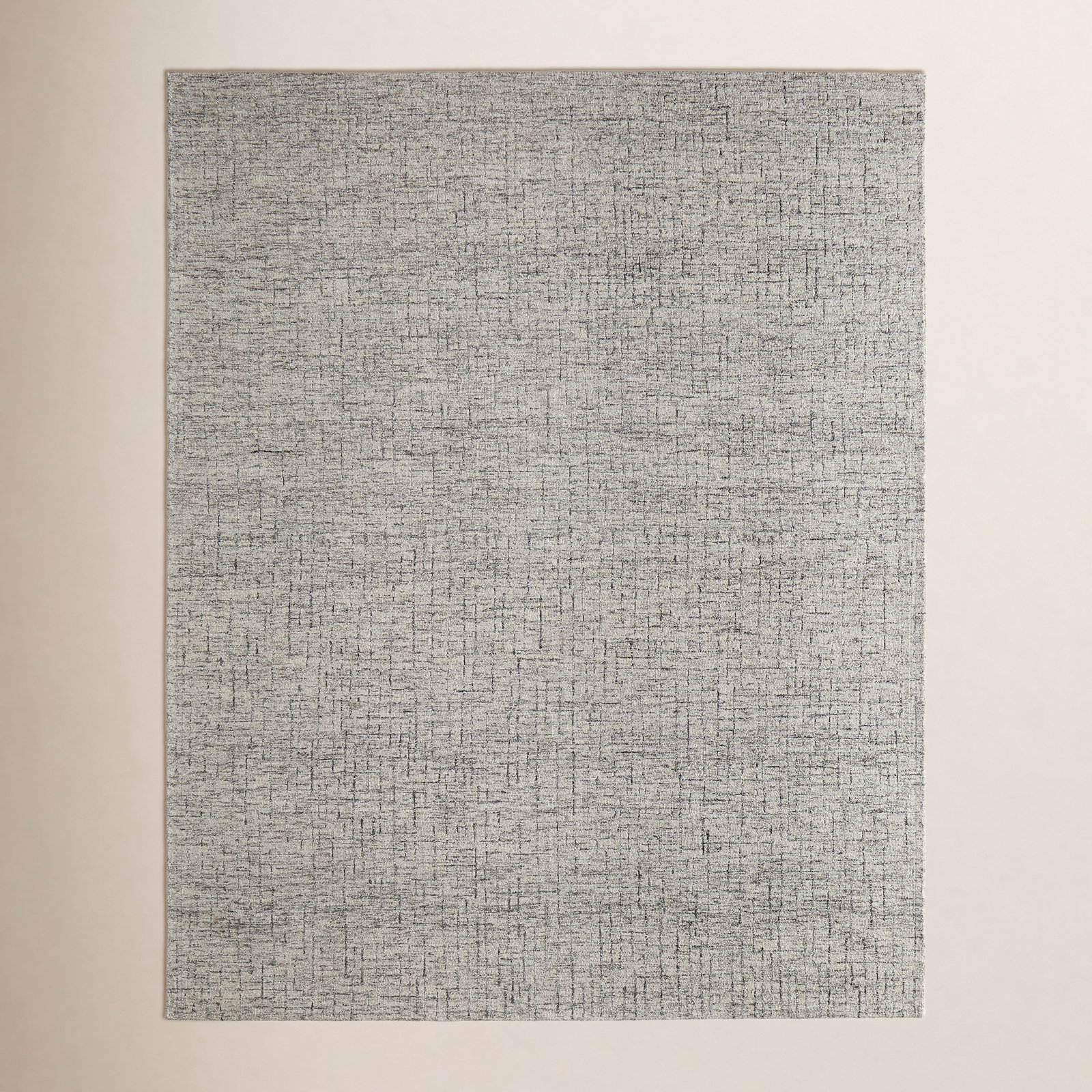 Hodges Gray Taupe Beige Hand-Tufted Striped Wool Rug, Rectangle 9' x 12'
