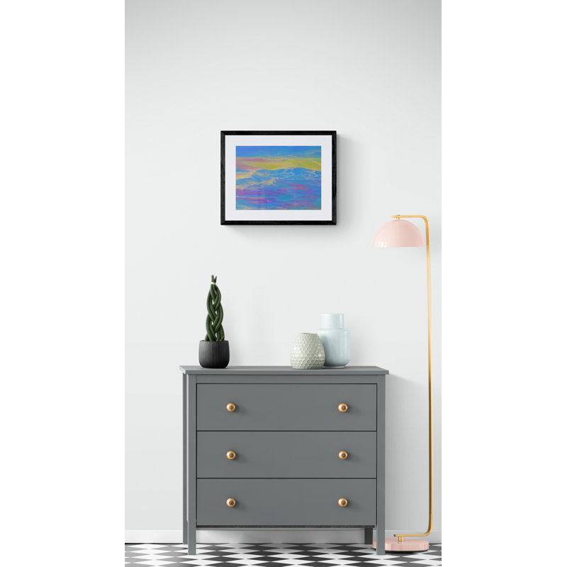 Hope 077 Print by Alicia Lopez, Black Framed Paper, 17.25" H x 21.25" W