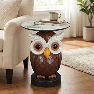 Table d'appoint hibou