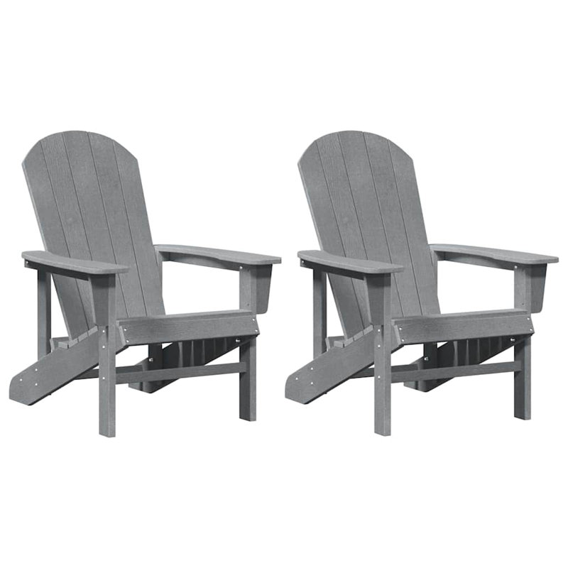 Outdoor Adirondack Chair, Light Grey