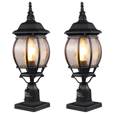 2 lampadaires d'extérieur Dusk to Dawn