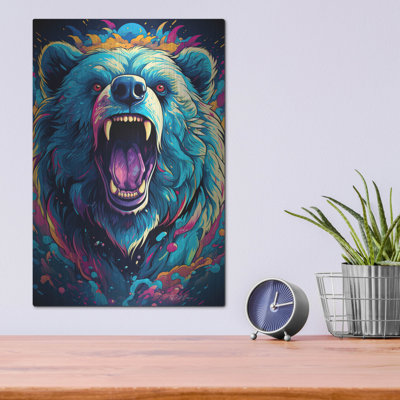 Millwood Pines 'Dmt Art Bear' by Momart Metal Wall Art