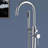 Double Handle Floor Mounted Tub Filler With Handshower-50685915