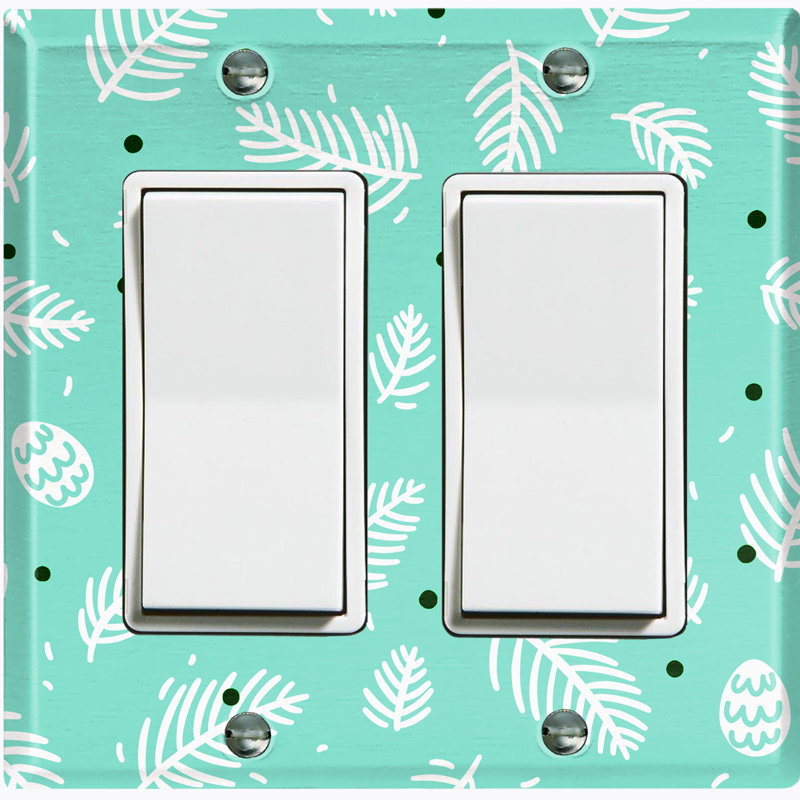 2 - Gang Toggle Light Switch Standard Wall Plate