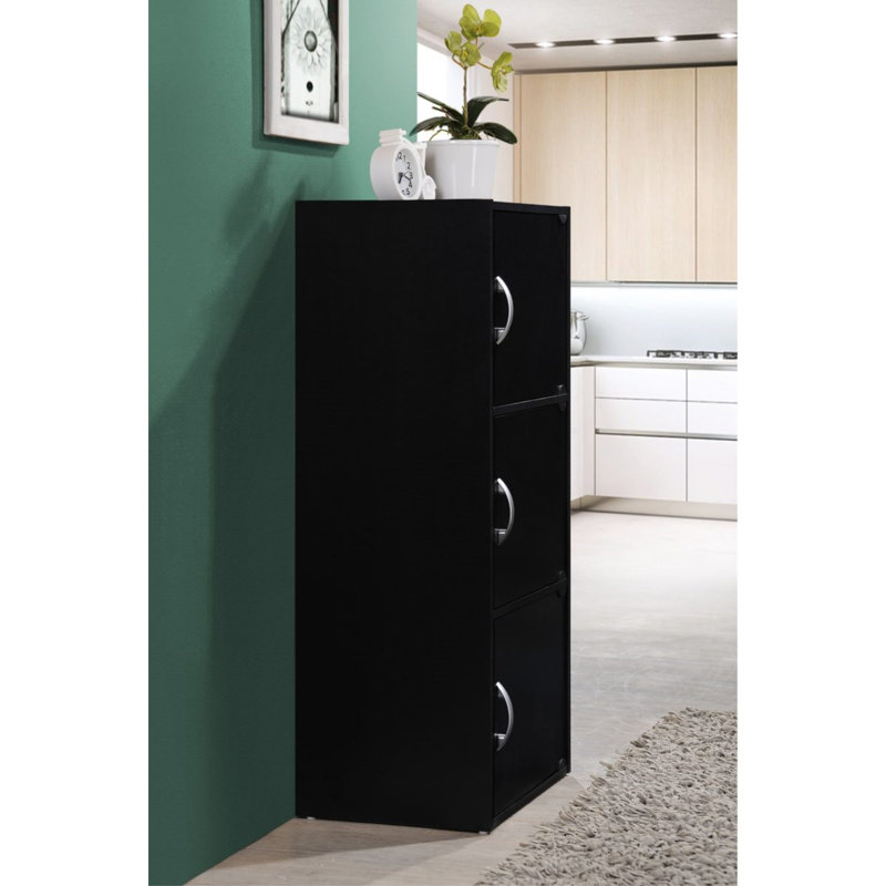 Aimee-Leigh Storage Bookcase, Black