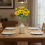 Buisson de tournesol artificiel, paquet de 4 - fausses fleurs jaunes 9 tiges chacune - H 18,9 po Home Decor-143764947
