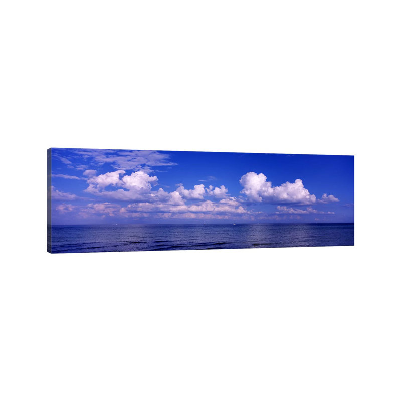 Clouds Over The Sea, Tampa Bay, Gulf Of Mexico, Anna Maria Island, Manatee County, Florida, USA #2 by Panoramic Images - Wrapped Canvas Panoramic Print