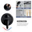 Système de douche Shamanda, ensembles de robinets de douche avec pomme de douche à pluie haute pression de 10 po et pomme de douche à main à 5 réglages (valve ronde et garniture incluses), noir mat-62119289