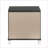 Modern Metallic Grey 2-Drawer Bedroom Nightstand