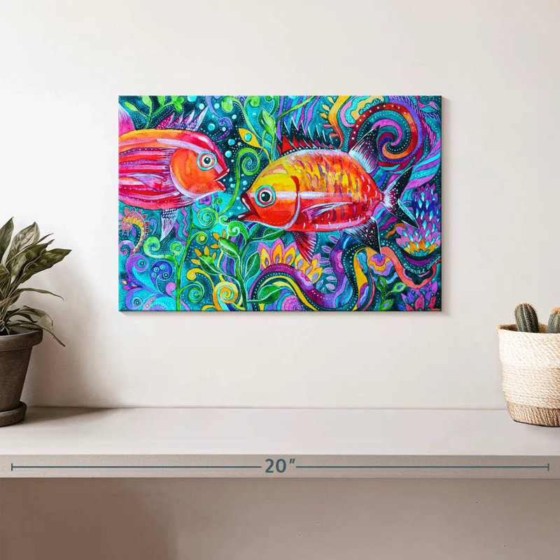 Brampt Underwater Fish, 8" H x 12" W