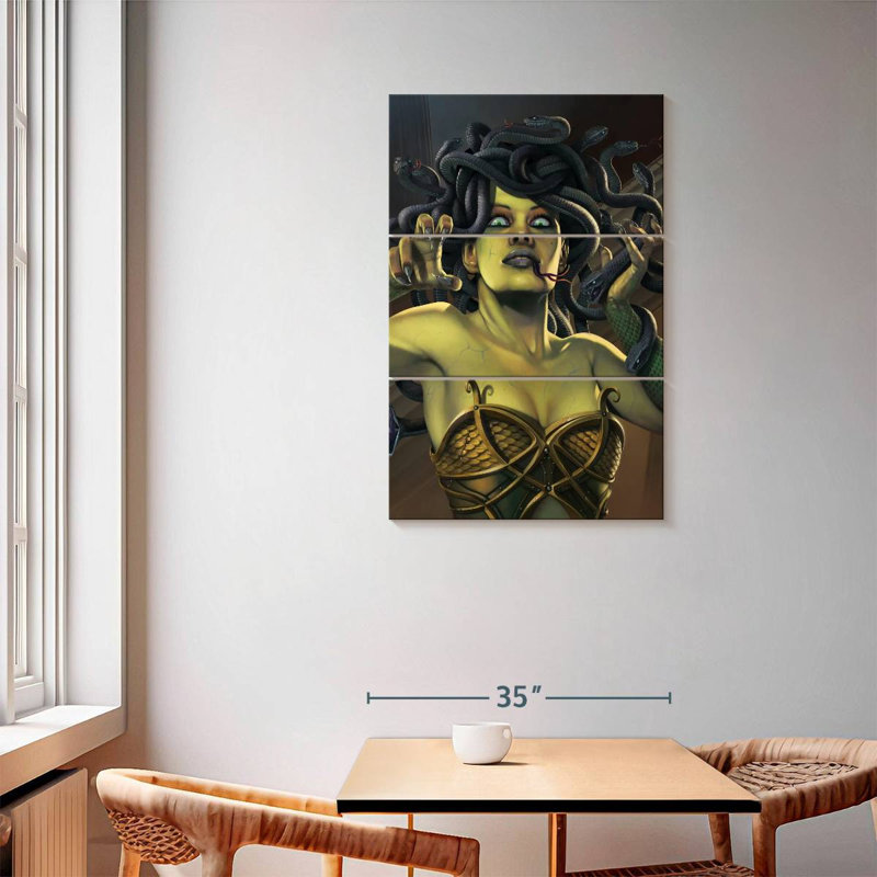 Kelan Medusa, 57" H x 36" W