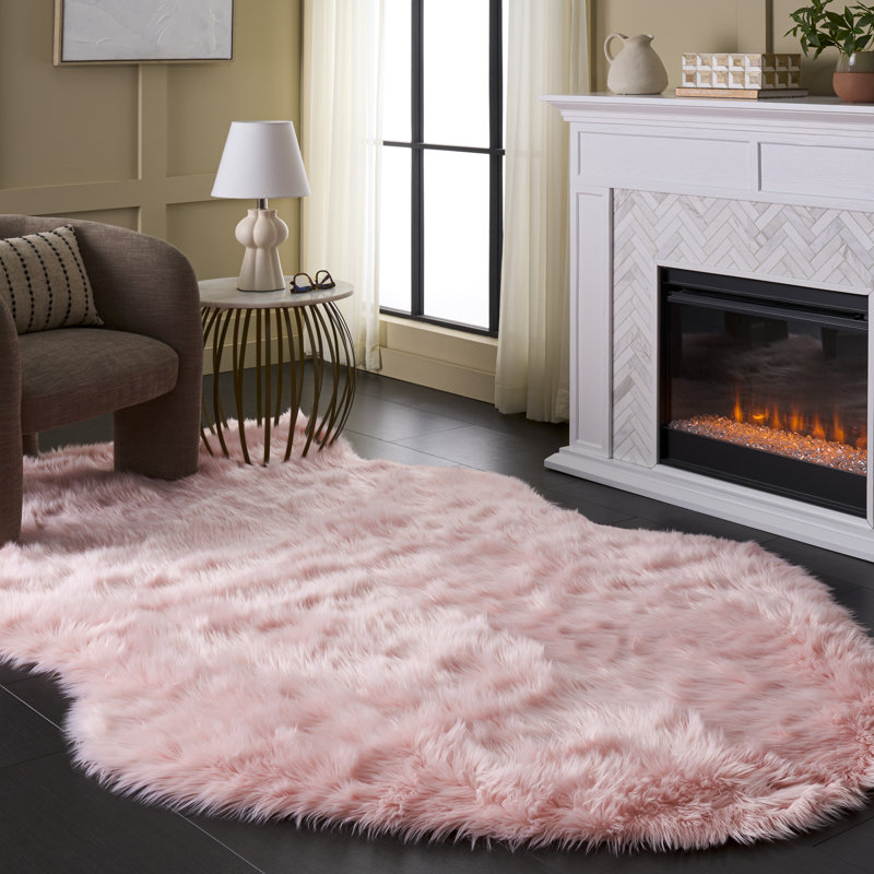Tapis rose Martinette, Rectangle de 5 pi x 8 pi