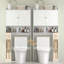 Armoire de rangement au-dessus de la toilette avec portes réglables Farmhouse