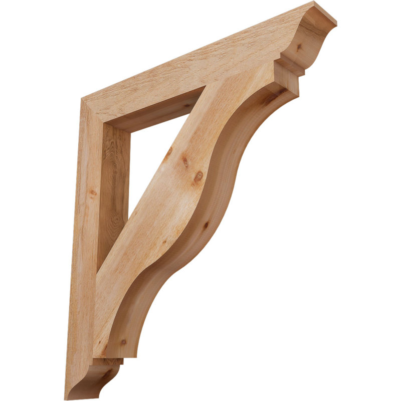 H 6 po x P 6 po Support en bois / corbeau, H 48 po x l 6 po x P 44 po, Cèdre rouge