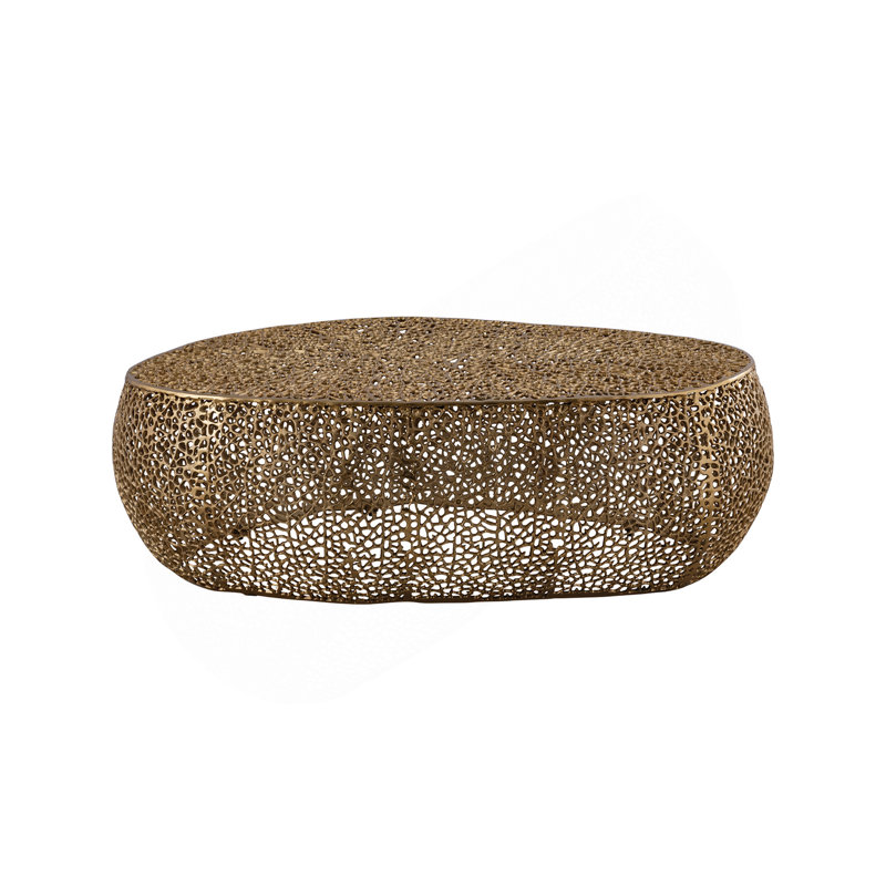 Oval Coffee Table Gold