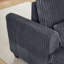 Causeuse avec accoudoirs carrés en velours côtelé Fluffy-45070232