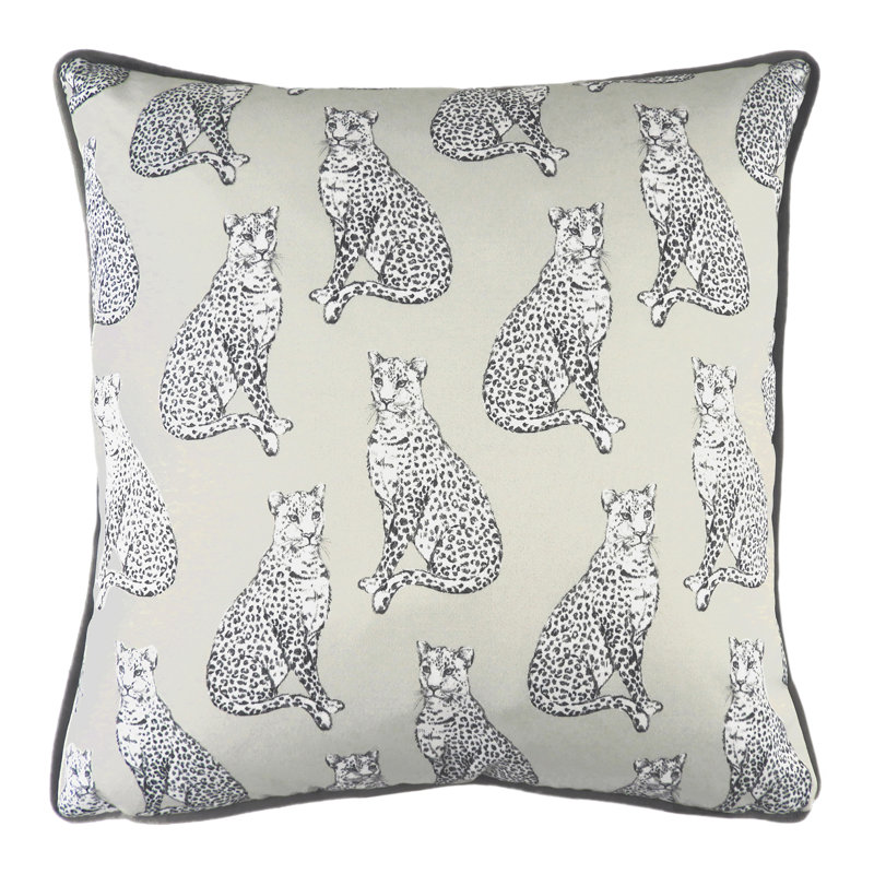 Dehn Safari Leopard Square Throw Cushion, Polyester