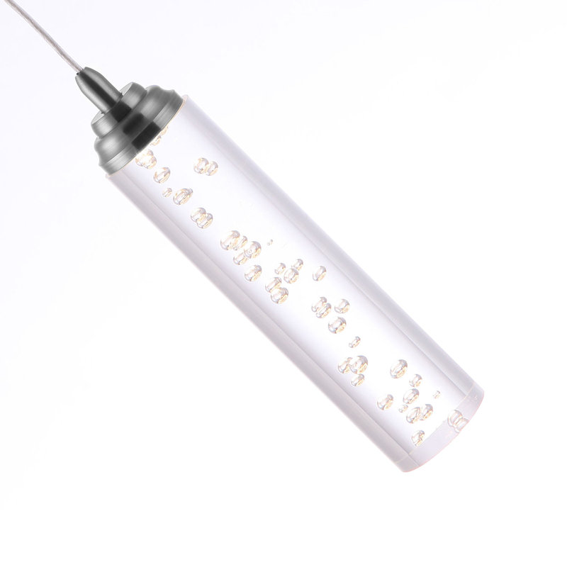 Ardrie 3 - Light Chrome Cluster Pendant, 6.7" H x 1.8" W x 1.8" D