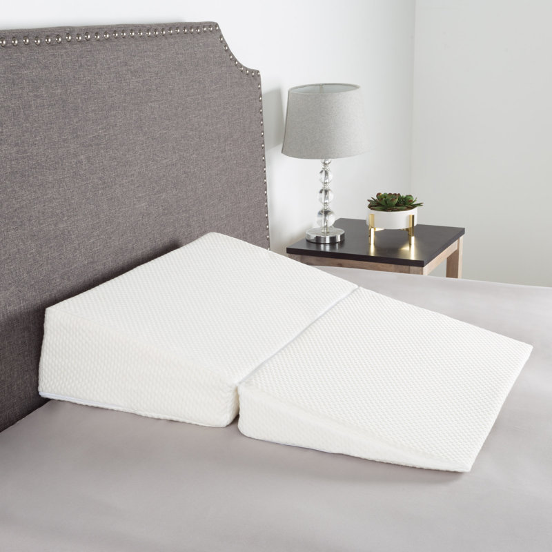 Oreiller pliant en mousse à mémoire de forme McKenney - avec housse en fibre de bambou pour un meilleur sommeil et plus
