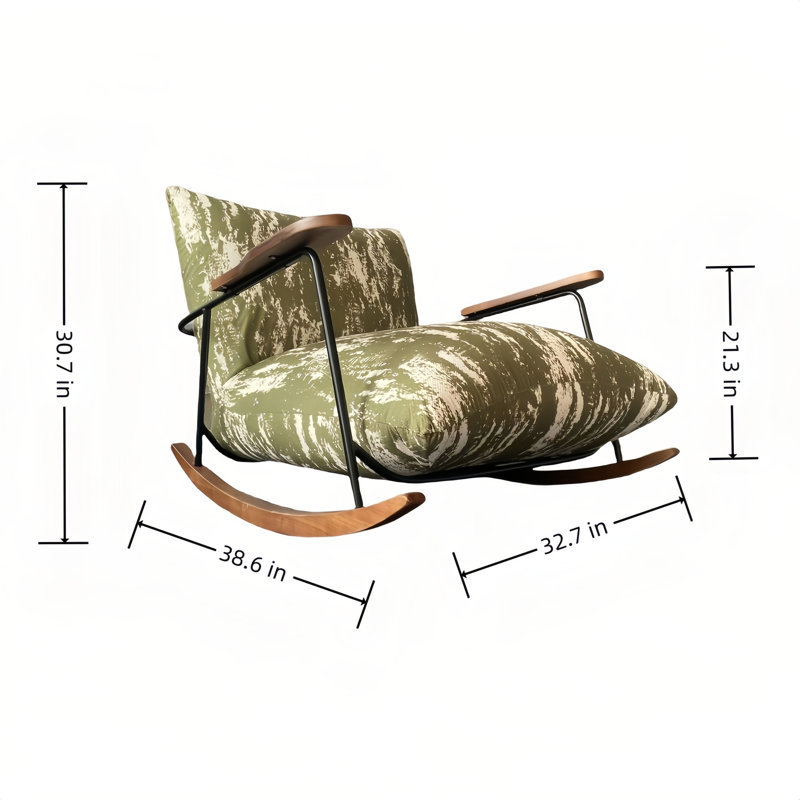 Fauteuil berçant, Cyan