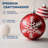 Shatterproof Christmas Ball Ornaments Set, Red & White