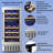 AOBOSI Dual Zone 14.96'' 28 Bottle Wine Refrigerator