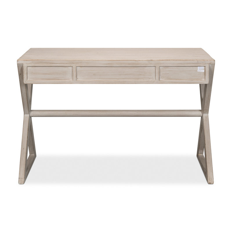 Kitchen Solid Wood Writing Desk, Stone Gray