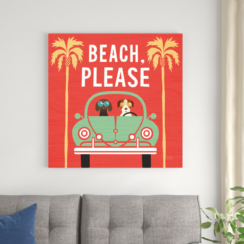 Beach Bums Beetle I Square, H 36 po x l 36 po