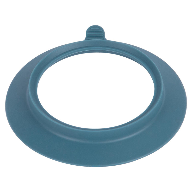 Tiny Dining Silicone Bamboo Bowl Suction Cup - Olive Green, Blue