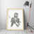 White Framed