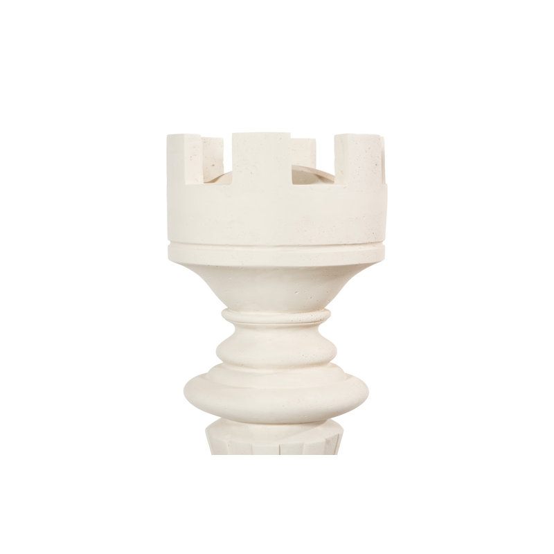 Sculpture Rook Chess, Blanc