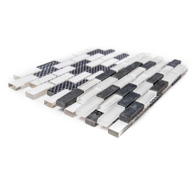 Victory Brick 1" x 2" Glass Mosaic Tile