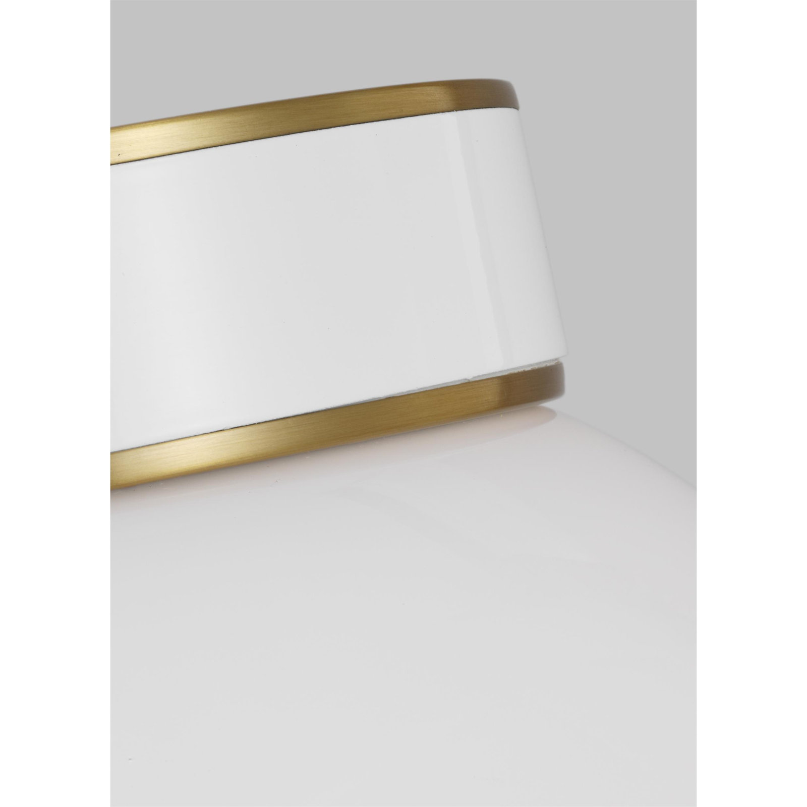 Moraine Single Light Flush Mount, Burnished Brass GW