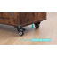 Banc de rangement surdimensionné de 39,4 pouces avec 4 roulettes et charnières de sécurité, tabouret de rangement robuste pour chaussures en bois pour le hall d'entrée de la chambre à coucher, rangement facile à assembler-1721838895
