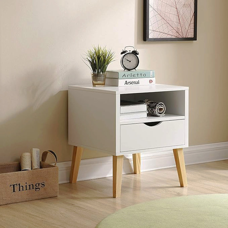 Table de bout Mid-Century moderne Jeff, table de bout et table d'appoint