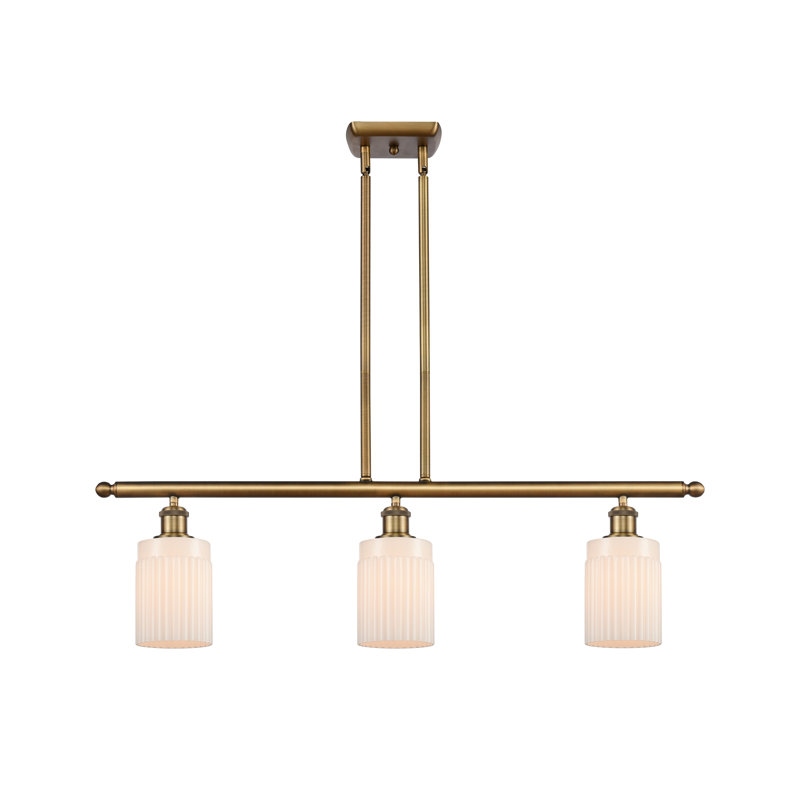 Caplinger 3 - Light Kitchen Island Pendant, No Bulb Included, Brushed Brass