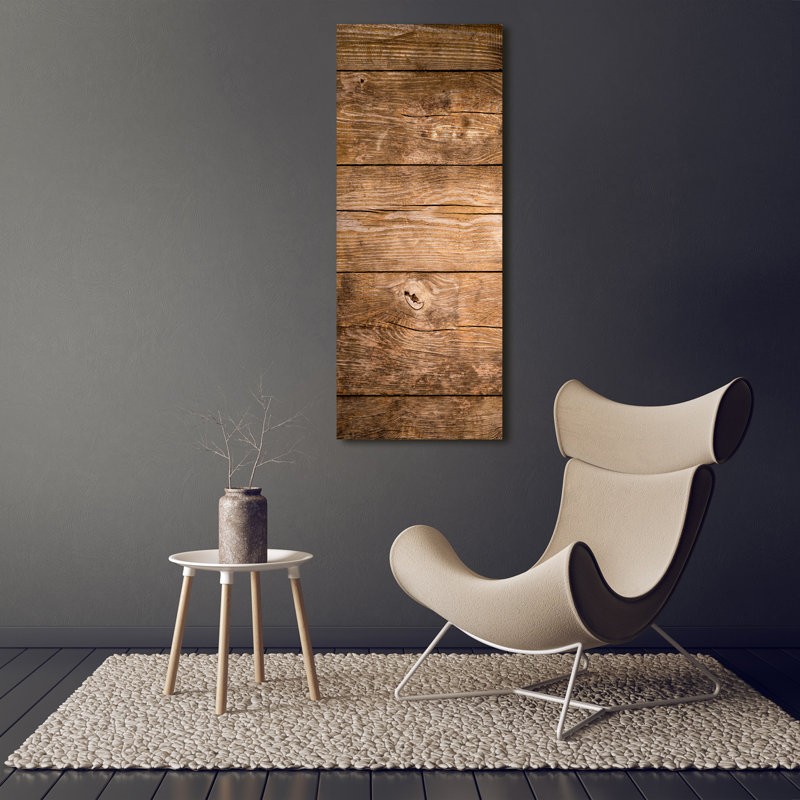 Wooden Background - Wrapped Canvas Print