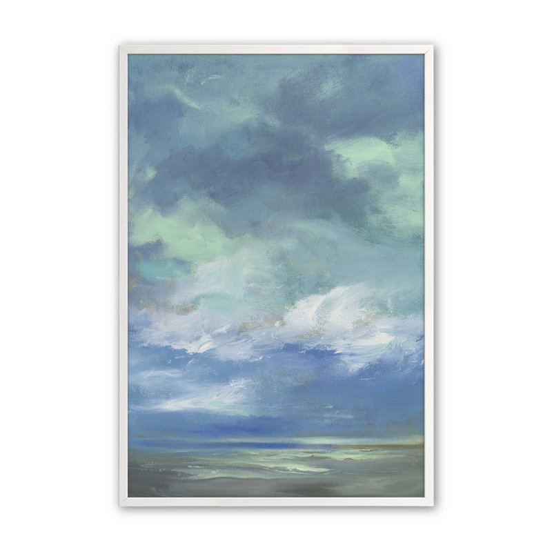 Luminscent Dusk II, Cadre ouvert à coins ouverts, blanc opaque, H 37 po x l 25 po