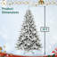 Arbres de décoration de Noël artificiels avec support, 3 tailles disponibles-75946780