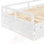 Lit de jour extensible avec couchette, lit de jour en bois pour un espace de couchage supplémentaire et une utilisation polyvalente dans les chambres d'amis