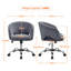Swivel Office Task Chair with Adjustable Height and Padded Cushion-1649524768