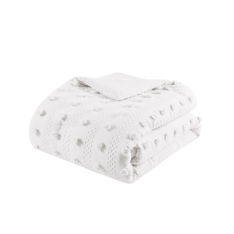 Elegant Clip Jacquard Comforter Set With Hypoallergenic Filling